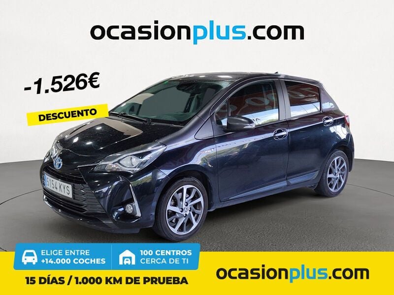 Negro Usado 2019 Toyota Yaris Hybrid Berlina | 16.790 € (Un poco caro) - Imagen 1/4