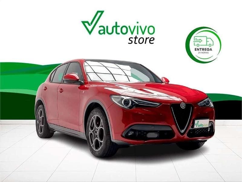 Rojo Usado 2022 Alfa Romeo Stelvio Ti SUV | 32.900 € (Un poco caro) - Imagen 1/4