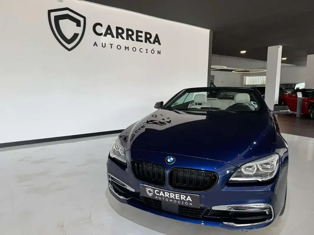 Usado BMW 640 Cabriolet Comfort Edition 313 CV (230 kW) 2016 Azul Descapotable