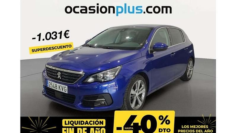 Azul Usado 2019 Peugeot 308 Allure Utilitario | 10.319 € (Precio justo) - Imagen 1/4
