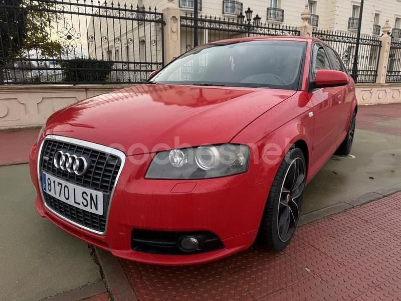 Rojo Usado 2008 Audi A3 S-Line Berlina | 8500 € (Precio justo) - Imagen 1/4