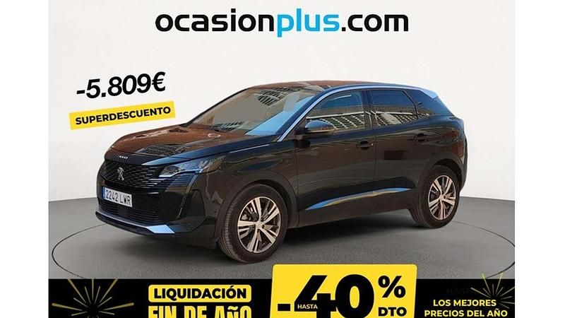 Negro Usado 2022 Peugeot 3008 Allure Monovolumen | 18.667 € (Buen precio) - Imagen 1/1