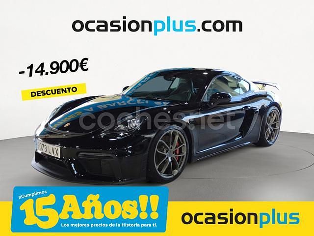 Negro Usado 2022 Porsche 718 Cayman GT4 Coupe | 125.400 € (Precio justo) - Imagen 1/4