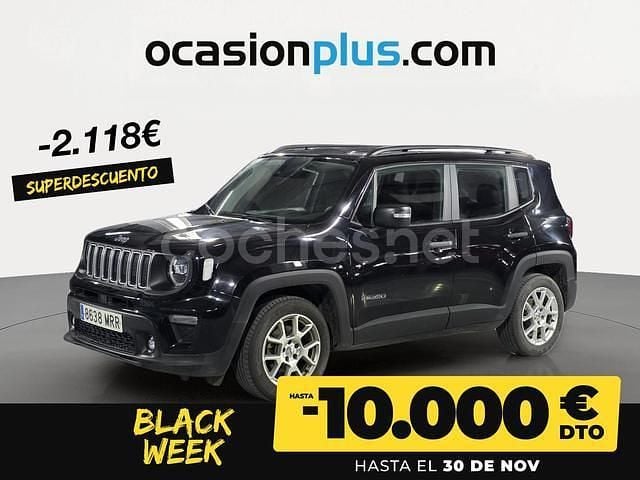Negro Usado 2024 Jeep Renegade Altitude SUV | 23.300 € (Precio justo) - Imagen 1/4