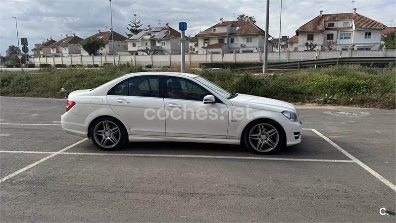 Usado Mercedes C250 Avantgarde 204 CV (150 kW) 2012 Blanco Berlina
