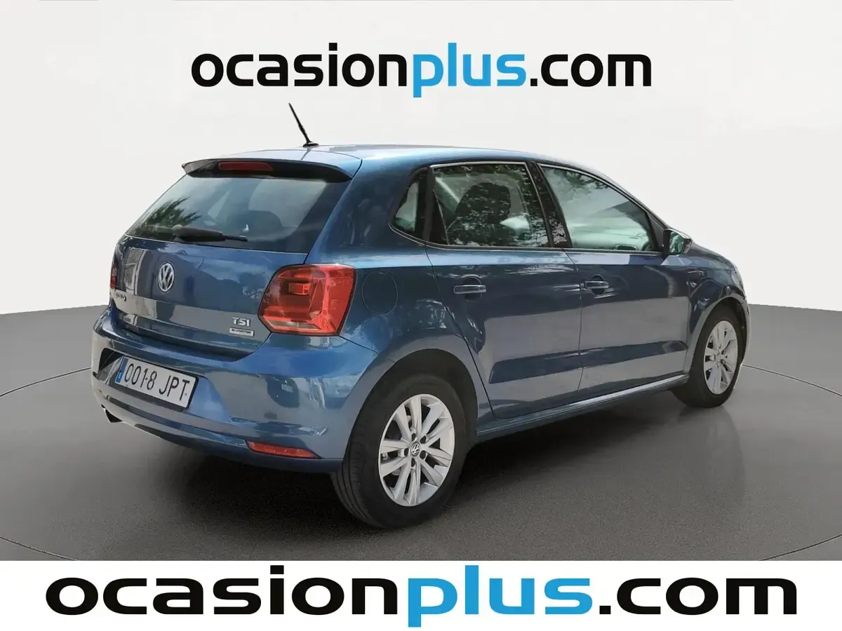 Usado VW Polo 90 CV (66 kW) 2016 Azul Utilitario
