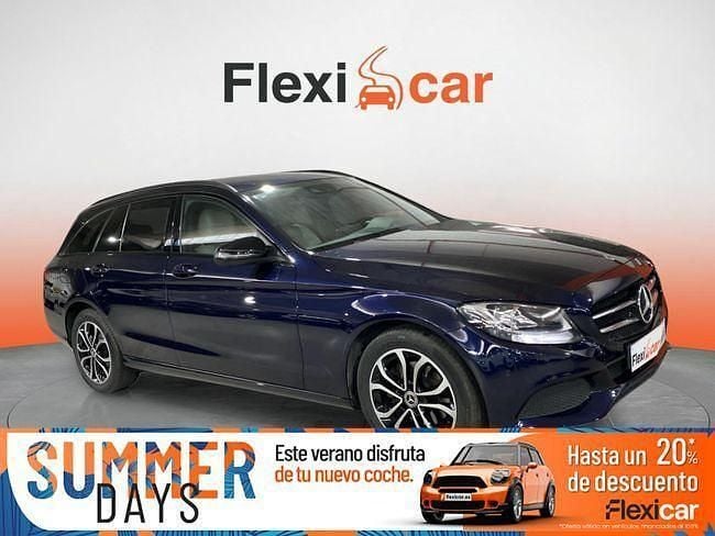 Azul Usado 2017 Mercedes C200 AMG line Berlina | 20.790 € (Precio justo) - Imagen 1/4