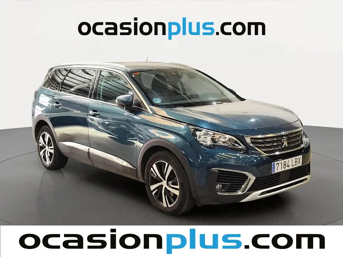 Usado Peugeot 5008 Allure 130 CV (95 kW) 2019 Azul SUV