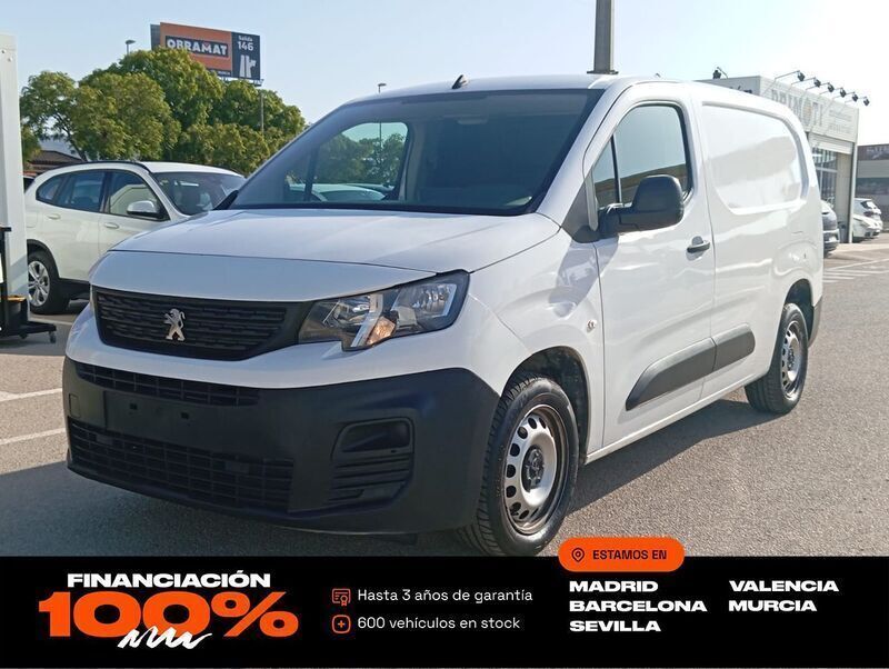Blanco Usado 2021 Peugeot Partner Premium Monovolumen | 10.619 € (Buen precio) - Imagen 1/4