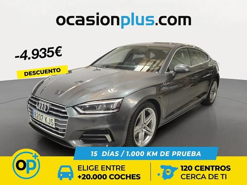 Usado Audi A5 Sport 190 CV (139 kW) 2018 Gris Berlina