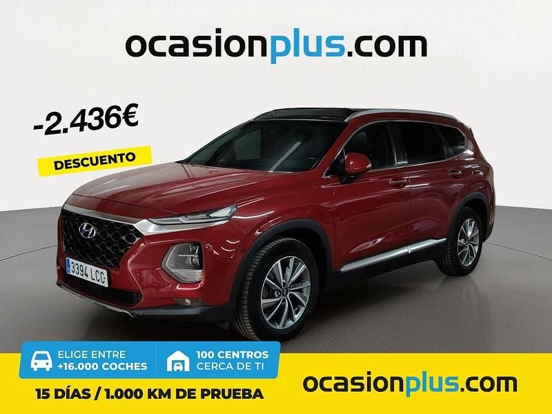 Rojo Usado 2019 Hyundai Santa Fe SUV | 26.800 € (Un poco caro) - Imagen 1/4