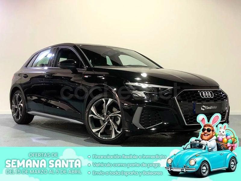 Usado Audi A3 S-Line 150 CV (110 kW) 2022 Negro Berlina