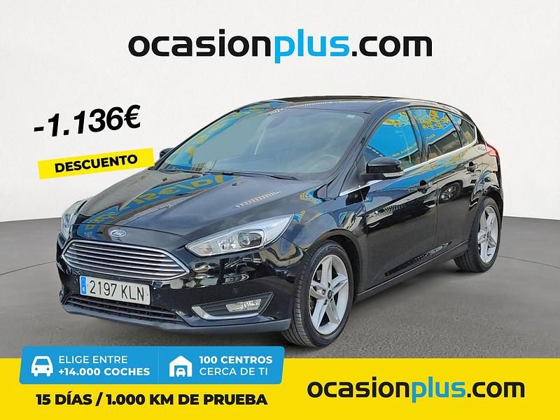 Negro Usado 2018 Ford Focus Titanium Berlina | 11.980 € (Buen precio) - Imagen 1/4