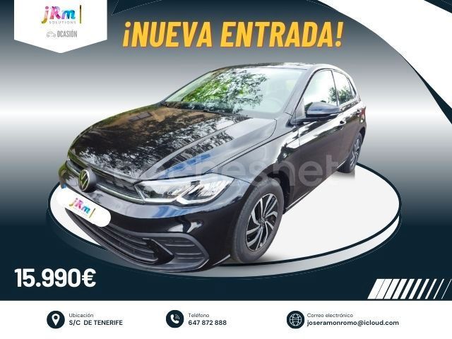 Usado VW Polo Life 95 CV (69 kW) 2021 Negro Berlina