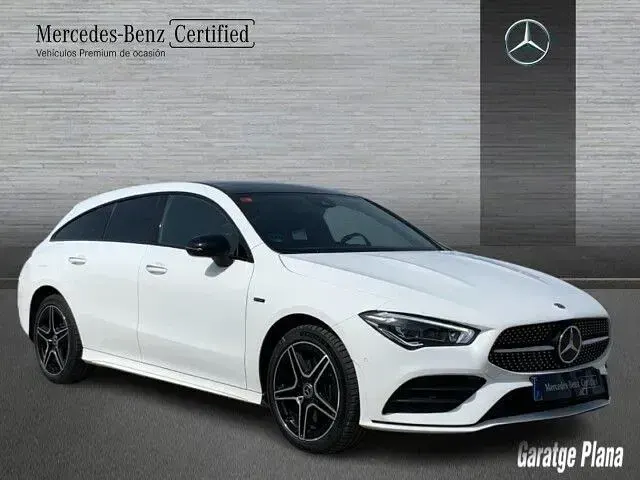 Usado Mercedes CLA250e Shooting Brake 218 CV (160 kW) 2021 Blanco polar Familiar