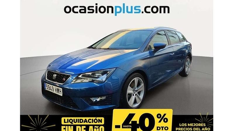 Azul Usado 2014 Seat Leon ST FR Familiar | 12.050 € (Buen precio) - Imagen 1/4