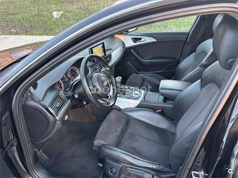 Usado Audi A6 S-Line 190 CV (139 kW) 2015 Negro Familiar