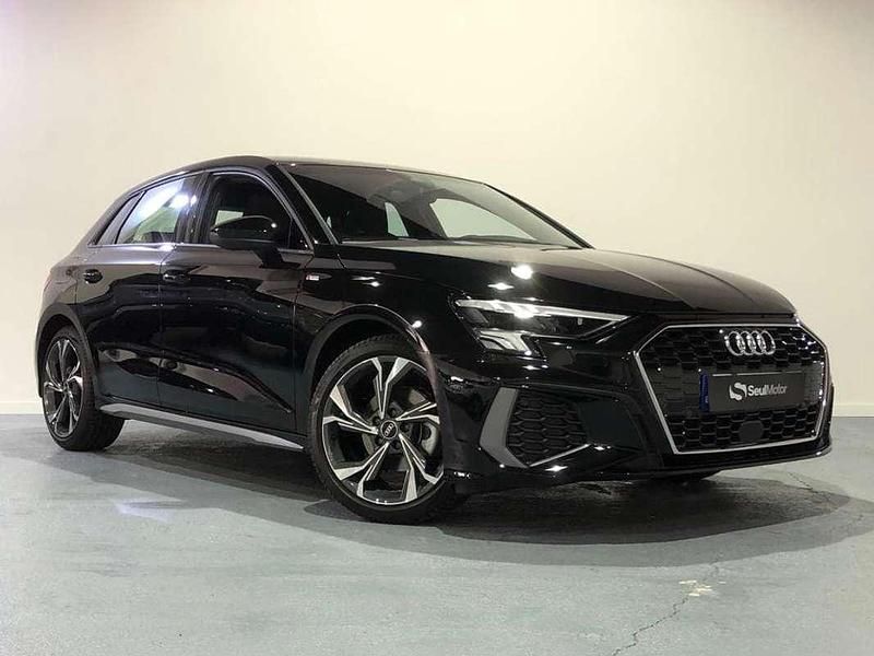 Usado Audi A3 Sportback S-Line 150 CV (110 kW) 2022 Negro Utilitario