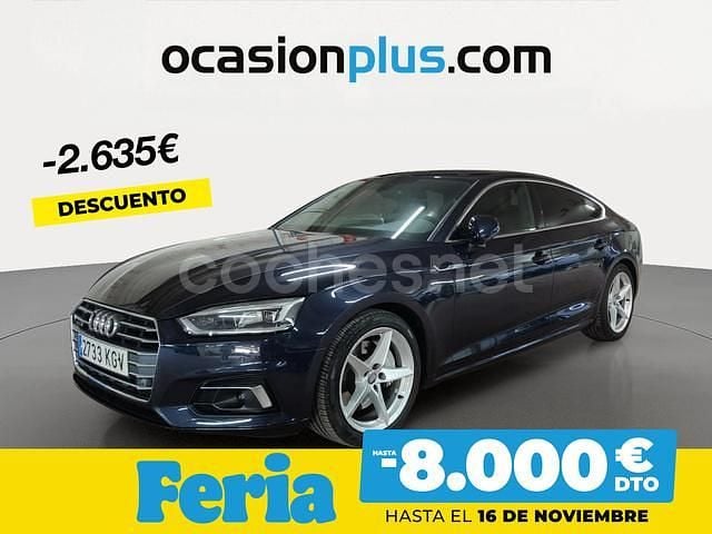 Azul Usado 2018 Audi A5 Sportback Sport Utilitario | 28.990 € (Precio justo) - Imagen 1/4