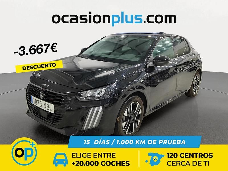 Usado Peugeot 208 Allure 100 CV (73 kW) 2025 Negro Utilitario
