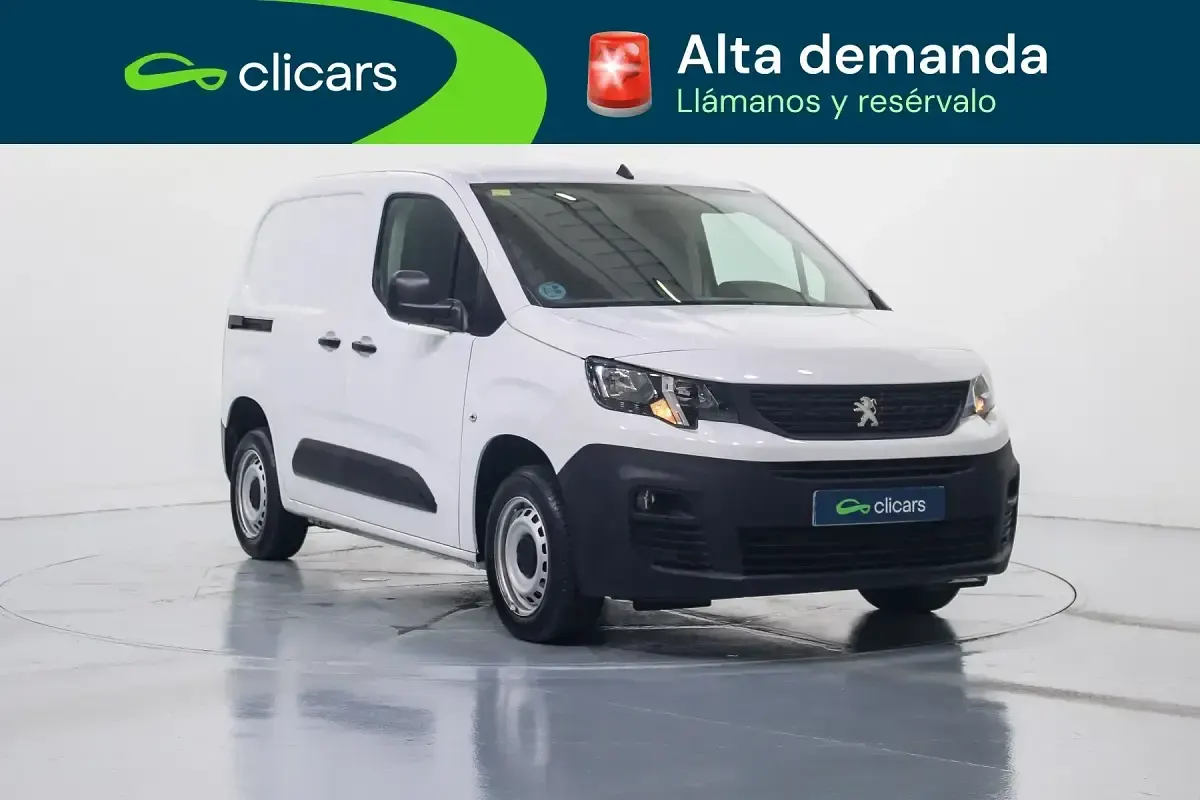 Usado Peugeot Partner S 100 CV (73 kW) 2020 Blanco Monovolumen