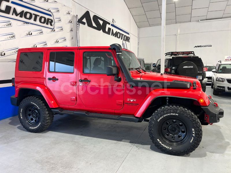 Rojo Usado 2016 Jeep Wrangler Unlimited Sahara SUV | 32.900 € (Super precio) - Imagen 1/4