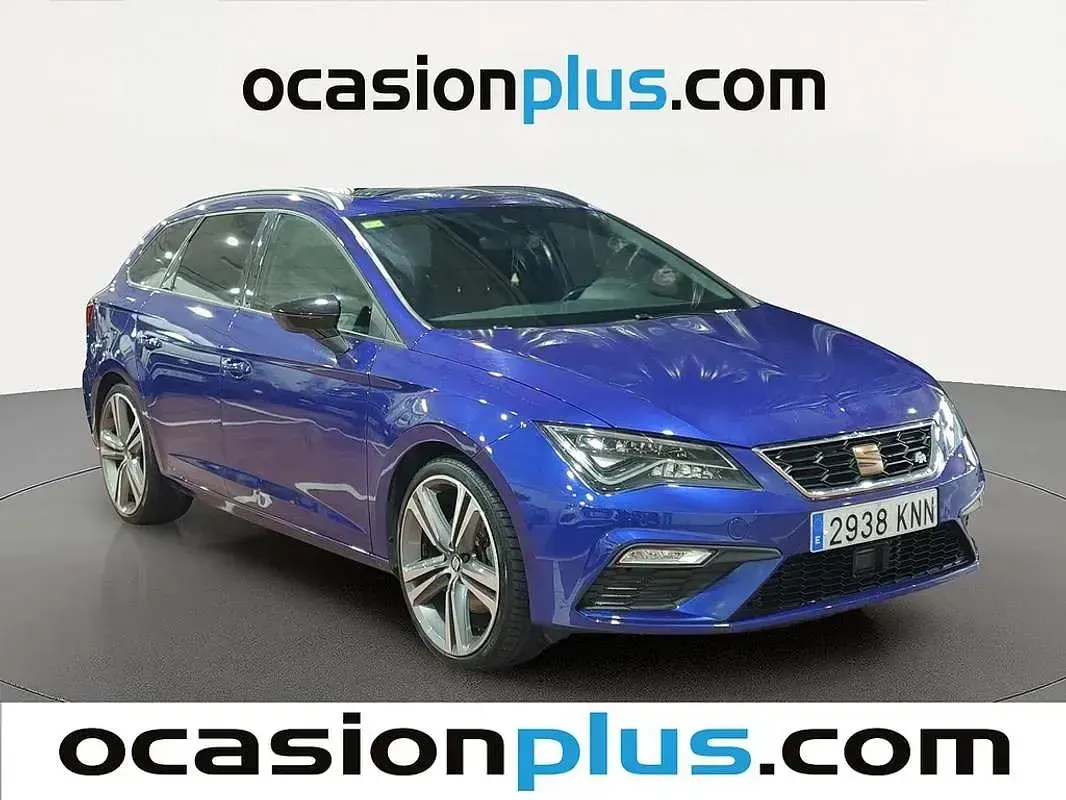 Usado Seat Leon ST FR 179 CV (131 kW) 2018 Azul Familiar