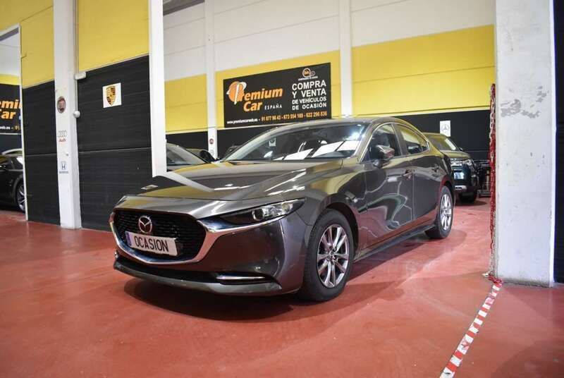 Gris Usado 2021 Mazda 3 Berlina | 23.990 € (Un poco caro) - Imagen 1/4