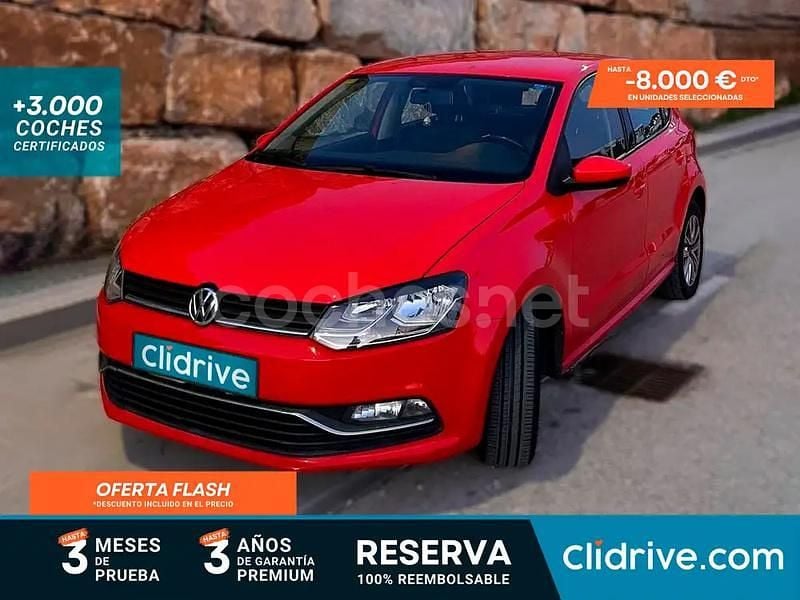 Rojo Usado 2015 VW Polo Advance Berlina | 8190 € (Buen precio) - Imagen 1/3