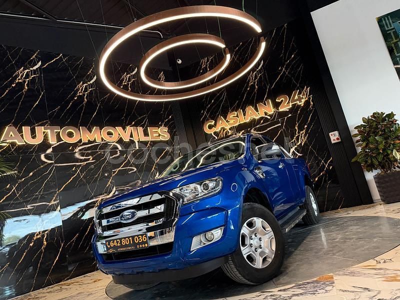 Usado Ford Ranger XLT 160 CV (117 kW) 2017 Azul Recogida