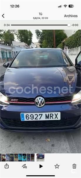 Usado VW Golf VII GTI 245 CV (180 kW) 2019 Azul Berlina