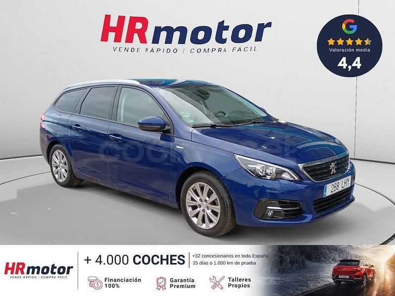 Usado Peugeot 308 SW Style 110 CV (80 kW) 2020 Azul Familiar
