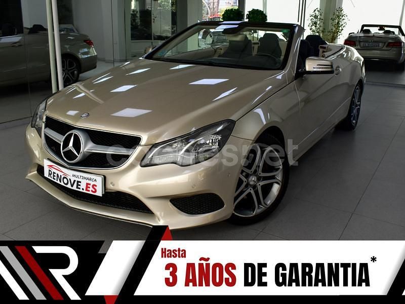 Beige Usado 2015 Mercedes E200 Descapotable | 23.500 € (Precio justo) - Imagen 1/4