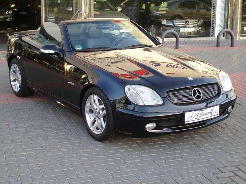 Negro Usado 2002 Mercedes SLK230 Descapotable | 12.499 € (Caro) - Imagen 1/4
