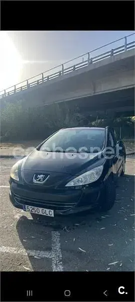 Usado Peugeot 308 90 CV (66 kW) 2009 Negro Berlina