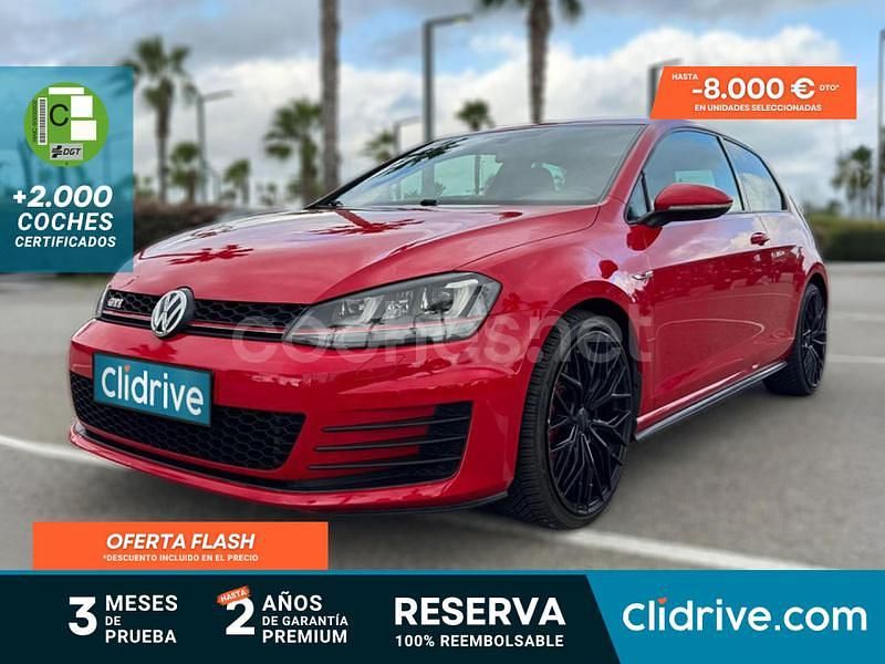 Rojo Usado 2015 VW Golf VII GTI Berlina | 18.490 € (Precio justo) - Imagen 1/3