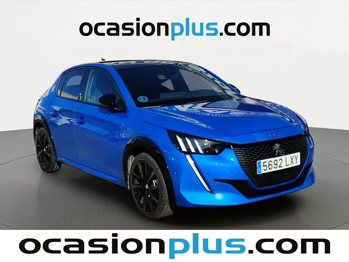 Usado Peugeot 208 GT 100 CV (73 kW) 2022 Azul Utilitario