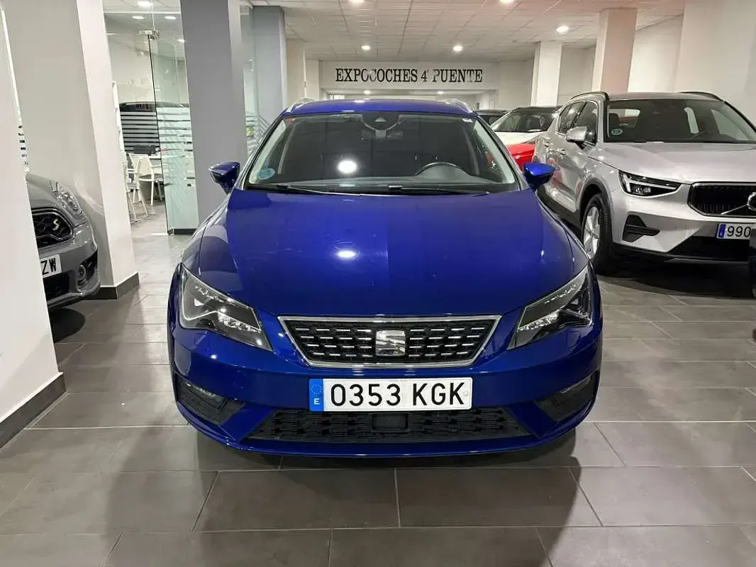 Usado Seat Leon SC FR 150 CV (110 kW) 2017 Azul Utilitario