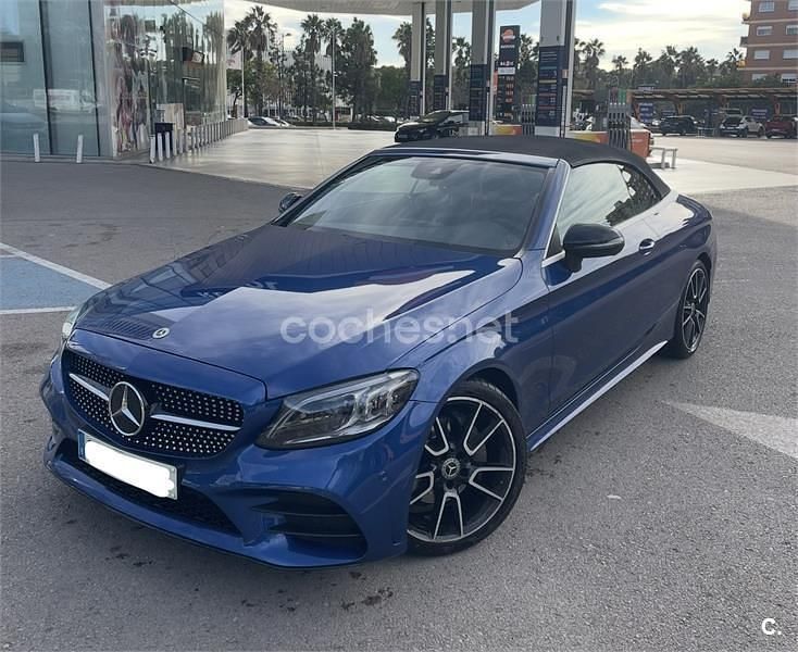 Azul Usado 2022 Mercedes C220 Descapotable | 41.500 € (Buen precio) - Imagen 1/4