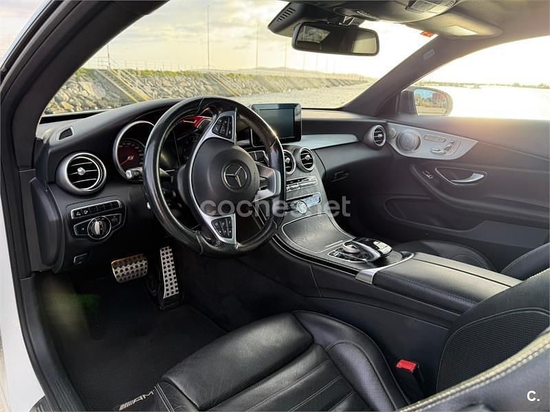 Usado Mercedes C250 AMG line 204 CV (150 kW) 2016 Blanco Coupe