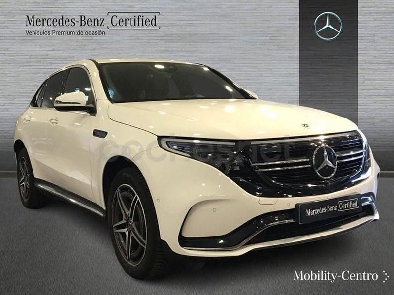 Usado Mercedes EQC400 AMG line 300 kW (408 CV) 2021 Blanco polar SUV
