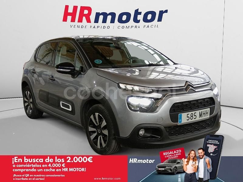 Gris / plata Usado 2023 Citroën C3 PureTech Berlina | 13.990 € (Un poco caro) - Imagen 1/4