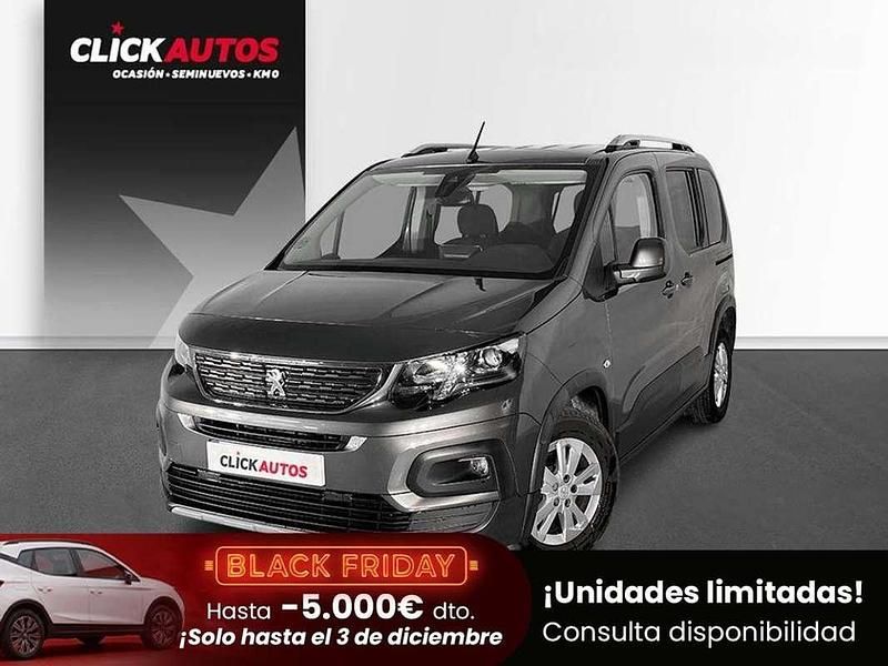 Gris Usado 2021 Peugeot Rifter Allure Monovolumen | 14.700 € (Super precio) - Imagen 1/4