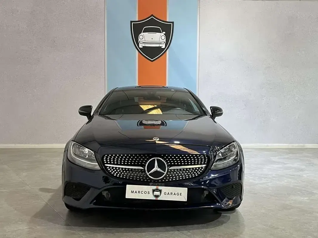 Usado Mercedes C200 184 CV (135 kW) 2017 Azul Coupe