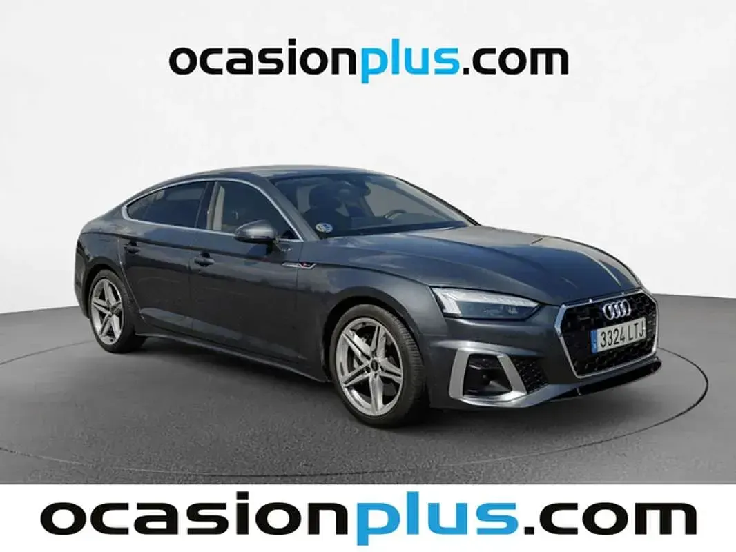 Usado Audi A5 Sportback S-Line 265 CV (194 kW) 2021 Gris Utilitario