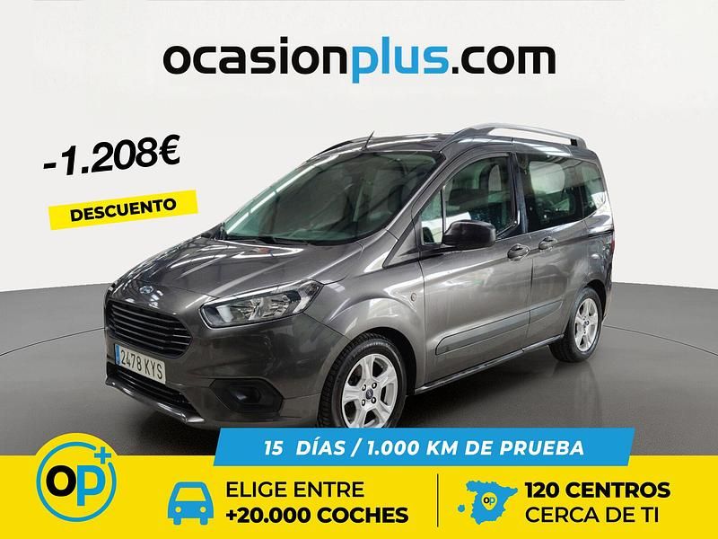 Gris Usado 2019 Ford Tourneo Courier Ambiente Monovolumen | 12.750 € (Un poco caro) - Imagen 1/4