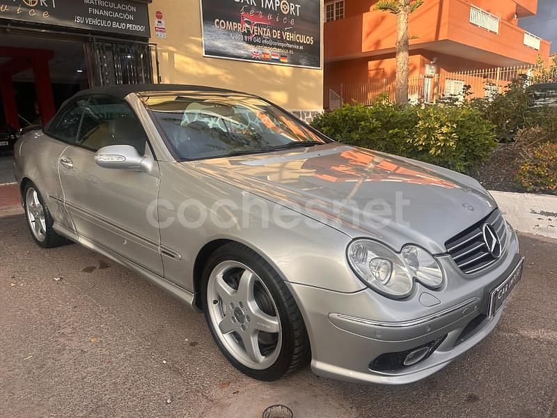 Gris / plata Usado 2003 Mercedes CLK500 Avantgarde Descapotable | 16.950 € - Imagen 1/4