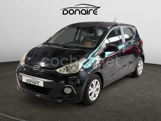Usado Hyundai i10 GO! 70 CV (51 kW) 2015 Negro Utilitario