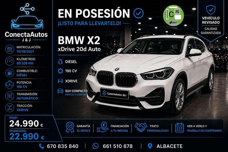 Usado BMW X2 190 HP (139 kW) 2021 Branco SUV
