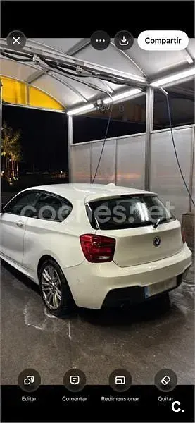 Usado BMW 116 116 CV (85 kW) 2014 Blanco Utilitario